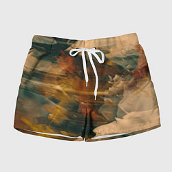 Женские шорты Туманные сюрреалистичные краски