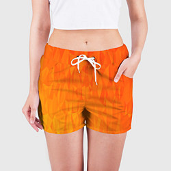 Шорты женские Абстрактно-огненный узор, цвет: 3D-принт — фото 2