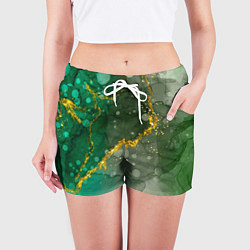 Шорты женские Изумрудная фантазия, цвет: 3D-принт — фото 2