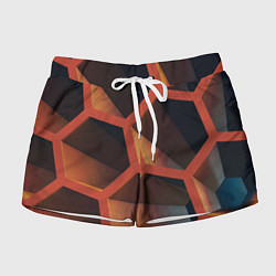 Женские шорты Абстрактные шестигранные фигуры