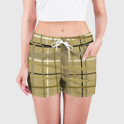 Шорты женские Светлый квадрат, цвет: 3D-принт — фото 2