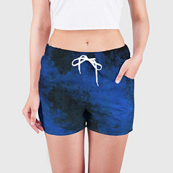 Шорты женские Синий дым, цвет: 3D-принт — фото 2