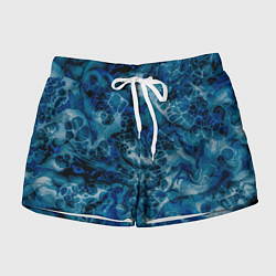 Шорты женские Тёмный магический лёд, цвет: 3D-принт