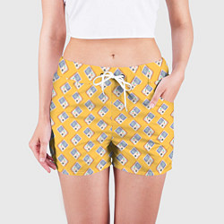 Шорты женские Белая консоль Геймбой, цвет: 3D-принт — фото 2