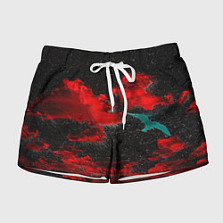 Шорты женские Пылающие облака, цвет: 3D-принт