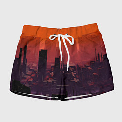 Шорты женские Секретный город, цвет: 3D-принт
