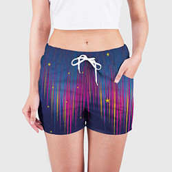 Шорты женские Star dust, цвет: 3D-принт — фото 2