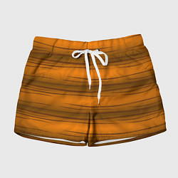 Женские шорты Текстура бревна горизонтальные