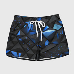 Женские шорты Blue black texture