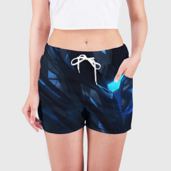 Шорты женские Синяя безгранность, цвет: 3D-принт — фото 2