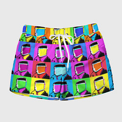 Шорты женские Pop art - abstraction - vogue, цвет: 3D-принт