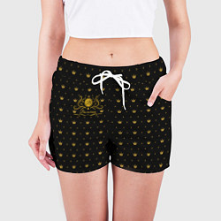 Шорты женские Королевский паттерн - Валентина, цвет: 3D-принт — фото 2