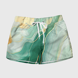 Женские шорты Малахитовые полосы