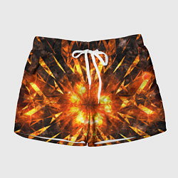 Шорты женские Fire abstract, цвет: 3D-принт
