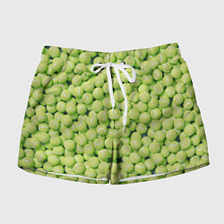 Шорты женские Узор из теннисных мячей, цвет: 3D-принт