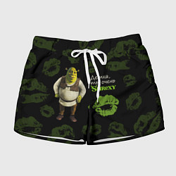 Шорты женские Shrexy Shrek, цвет: 3D-принт