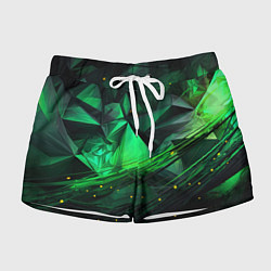 Женские шорты Абстрактный лабиринт зелени