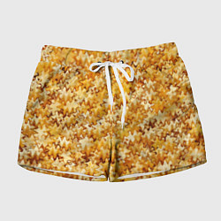 Шорты женские Кукурузный абстрактный эффект, цвет: 3D-принт