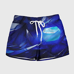 Женские шорты Black and blue abstract background sport style