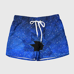 Женские шорты Расколотое стекло - звездное небо