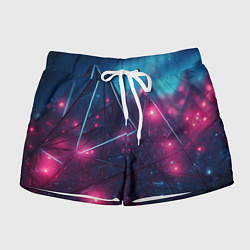 Шорты женские Конструкция с ярким свечением, цвет: 3D-принт