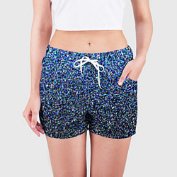 Шорты женские Шум пикселей, цвет: 3D-принт — фото 2