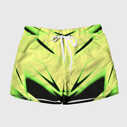 Шорты женские Geometry stripes кислотный стиль, цвет: 3D-принт