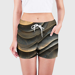 Шорты женские Лакшери текстура с узорами, цвет: 3D-принт — фото 2