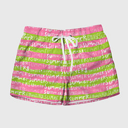 Шорты женские Summer pattern, цвет: 3D-принт