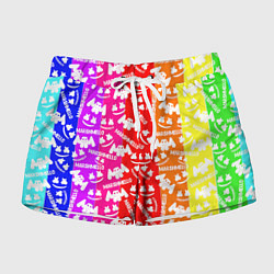 Женские шорты Marshmello rainbow