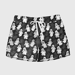 Шорты женские Паттерн с призраками, цвет: 3D-принт
