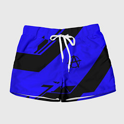 Шорты женские Анархия геометрия, цвет: 3D-принт