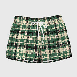 Шорты женские Полосатый пиксель, цвет: 3D-принт