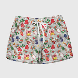 Шорты женские Christmas Pattern, цвет: 3D-принт