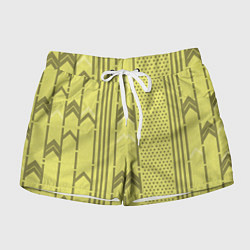 Шорты женские Закулисье классические обои, цвет: 3D-принт