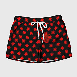 Шорты женские Bullet for my valentine pattern, цвет: 3D-принт