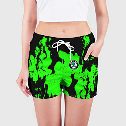 Шорты женские Skoda flame steel, цвет: 3D-принт — фото 2