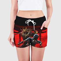 Шорты женские Assassins Creed Тени, цвет: 3D-принт — фото 2
