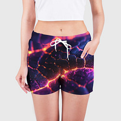 Шорты женские Текстура вулкана, цвет: 3D-принт — фото 2