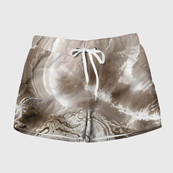 Шорты женские Песок и вода, цвет: 3D-принт