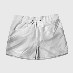 Шорты женские Светлый серый полосы с градиентом, цвет: 3D-принт