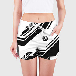 Шорты женские BMW geometry black, цвет: 3D-принт — фото 2