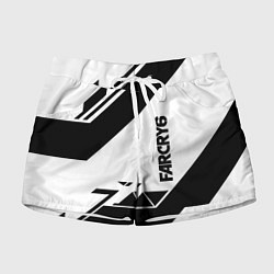 Шорты женские Farcry6 геометрия полосы, цвет: 3D-принт