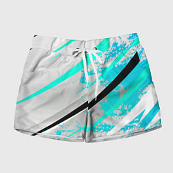 Женские шорты Color white light blue