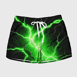 Шорты женские Color green black, цвет: 3D-принт