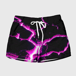 Шорты женские Color pink black, цвет: 3D-принт