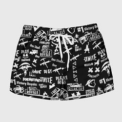 Женские шорты Черно белые логотипы игр