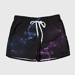 Шорты женские Color black blue pink, цвет: 3D-принт