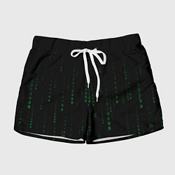 Женские шорты Color black green