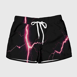Шорты женские Lightning pink, цвет: 3D-принт